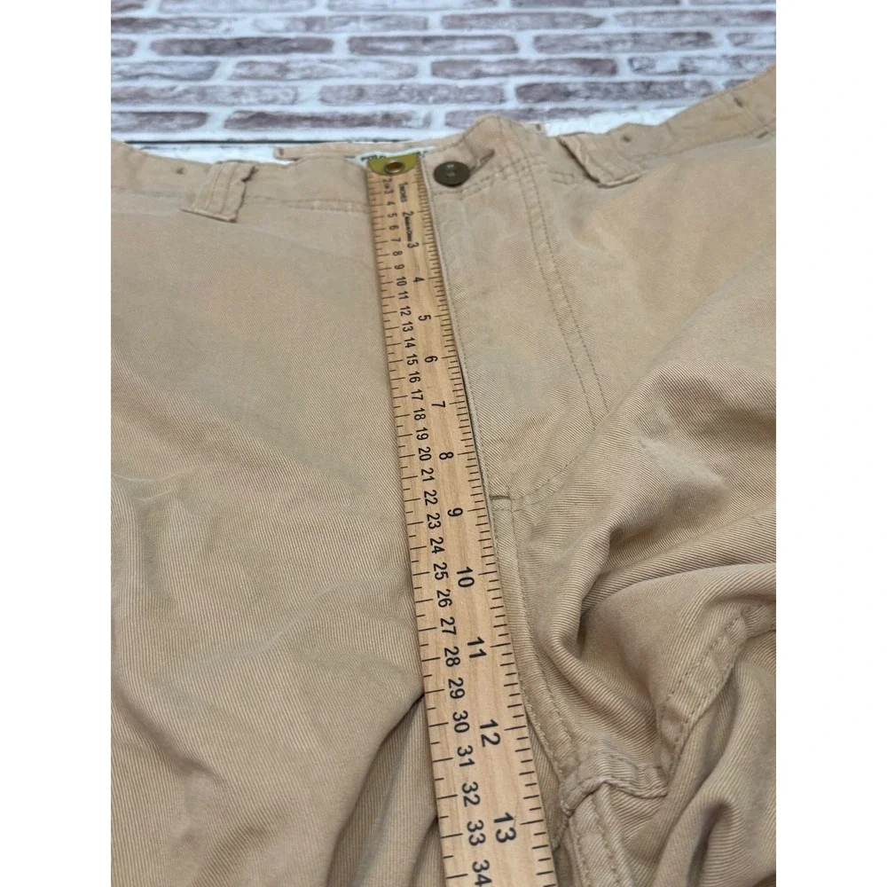 Polo Jeans Ralph Lauren Mens 34 Cargo Shorts Baggy Paint Grunge Khaki Y2K Skate
